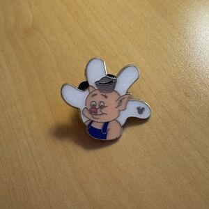 Disney Pins - Three Little Pigs Practical Pig White Glove Silhouette 2013